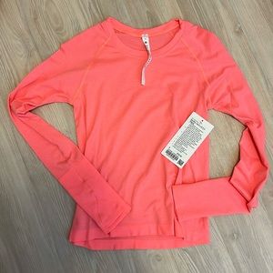 *BRAND NEW LULULEMON* swiftly tech long sleeve shirt 2.0 *race length* 6, neon